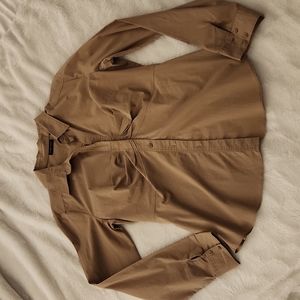 New York & Company Light Brown Shirt